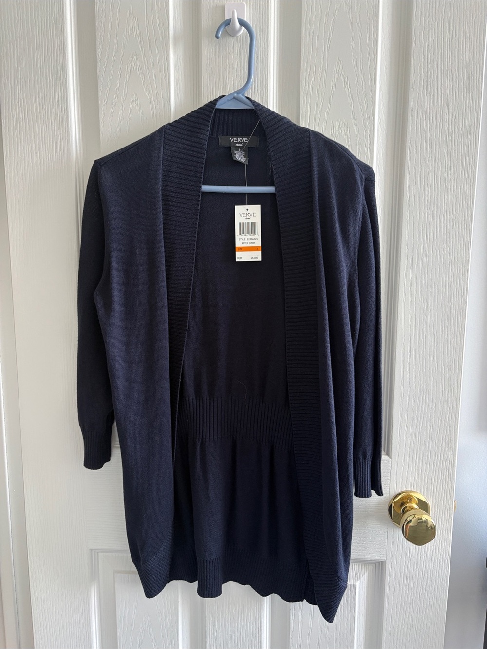NWT Navy Open-Front Women's Sweater Cardigan